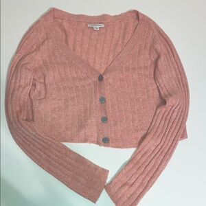 American Eagle Outfitters Coral Cardigan Sweater